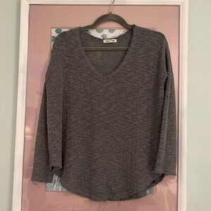 Grey knit sweater